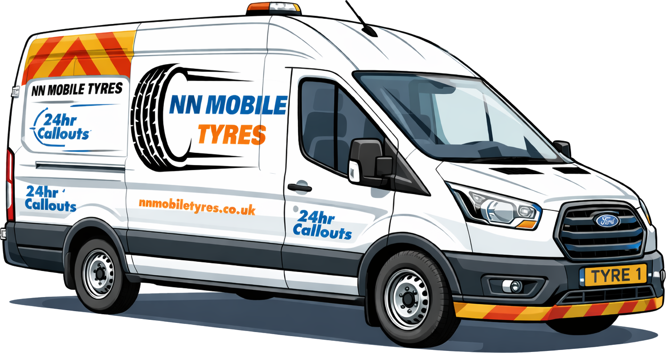 NN Mobile Tyres van — 24/7 mobile tyre fitting service in Oxford, Oxfordshire
